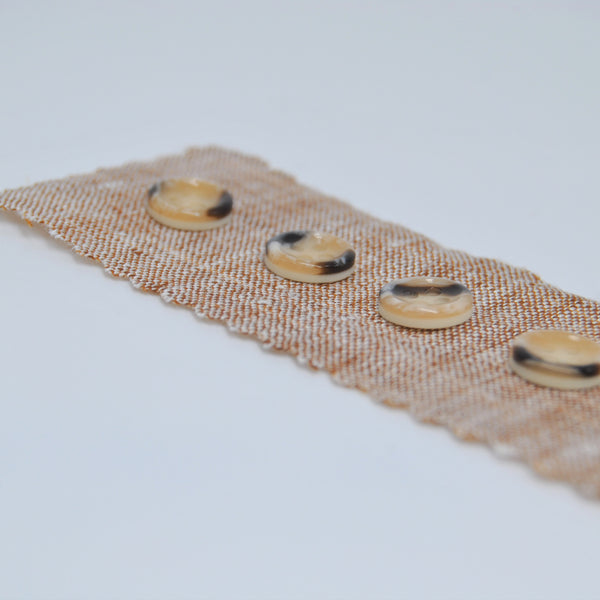 Button - Mottled Classic #1 ‘Macchiato’ - 10mm